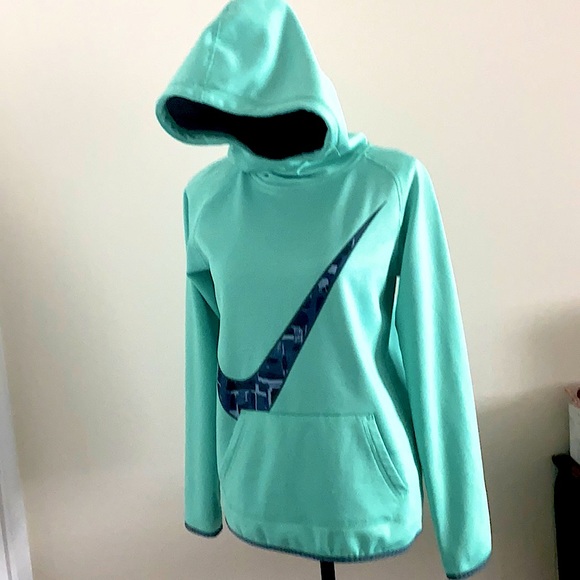 Nike Dry Fit Teal And Gray Hoodie - Picture 4 of 16